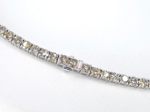 Witgouden collier met briljant geslepen diamanten 30.00 carat - afbeelding 5 van  9