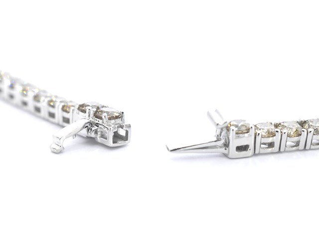 Witgouden collier met briljant geslepen diamanten 30.00 carat - afbeelding 6 van  9