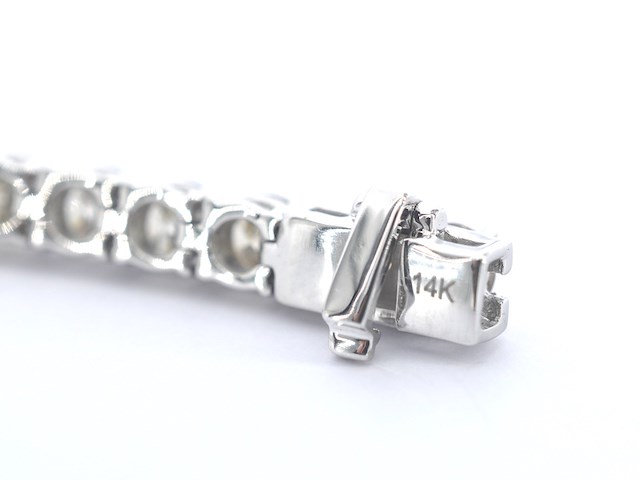 Witgouden collier met briljant geslepen diamanten 30.00 carat - afbeelding 7 van  9