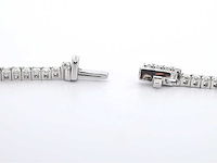 Witgouden collier met briljant geslepen diamanten - afbeelding 7 van  9
