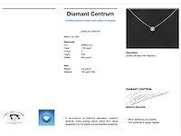 Witgouden collier met diamant 1.00 carat - afbeelding 3 van  7