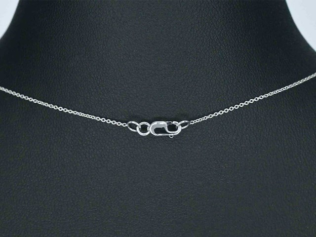 Witgouden collier met diamant 1.00 carat - afbeelding 6 van  6