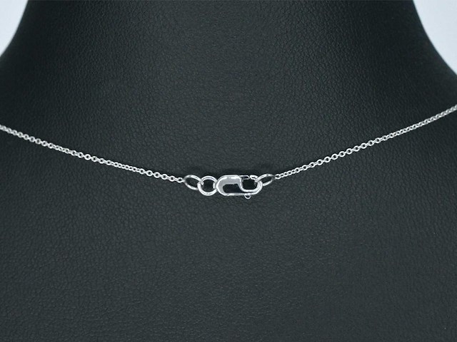 Witgouden collier met diamant 1.00 carat - afbeelding 6 van  6