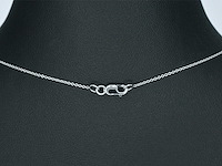 Witgouden collier met diamant 1.00 carat - afbeelding 6 van  6