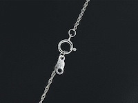 Witgouden collier met diamant - afbeelding 7 van  7