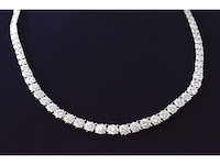 Witgouden collier met diamanten 10.00 carat - afbeelding 7 van  7