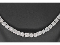 Witgouden collier met diamanten 10.00 carat - afbeelding 3 van  9