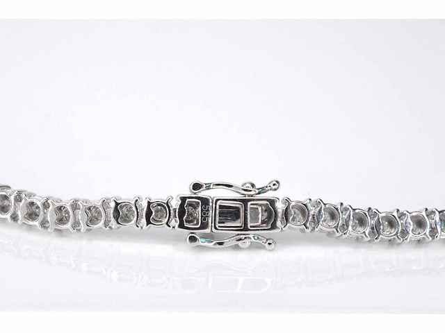 Witgouden collier met diamanten 3.50 carat - afbeelding 6 van  8