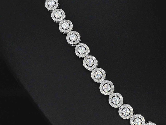 Witgouden collier met diamanten en briljanten 12.50 carat - afbeelding 5 van  8