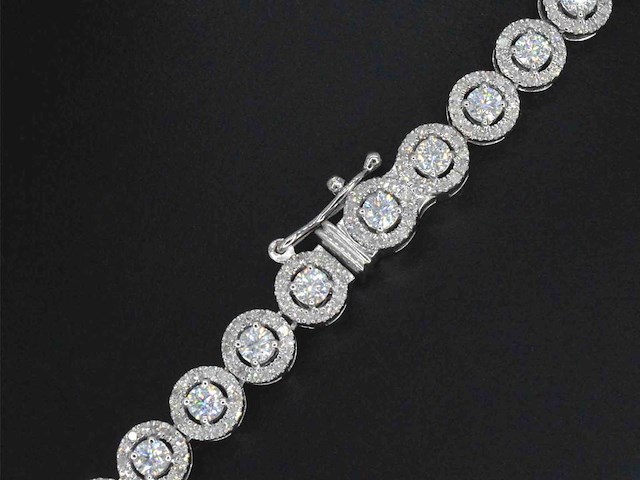 Witgouden collier met diamanten en briljanten 12.50 carat - afbeelding 6 van  8