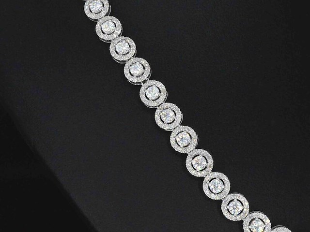 Witgouden collier met diamanten en briljanten 12.50 carat - afbeelding 4 van  9