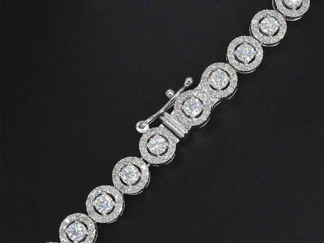 Witgouden collier met diamanten en briljanten 12.50 carat - afbeelding 5 van  8