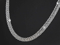 Witgouden collier met diamanten - afbeelding 5 van  6