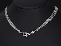 Witgouden collier met diamanten - afbeelding 6 van  6