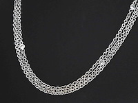 Witgouden collier met diamanten - afbeelding 4 van  7