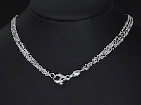 Witgouden collier met diamanten - afbeelding 5 van  7