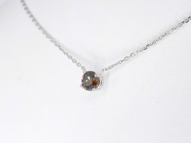 Witgouden collier met een diamant van 1.00 carat - afbeelding 6 van  11