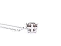 Witgouden collier met een diamant van 1.00 carat - afbeelding 10 van  11