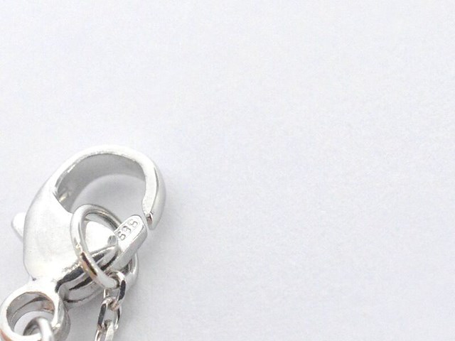 Witgouden collier met een rosegouden diamanten infinity hanger - afbeelding 7 van  9