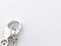 Witgouden collier met een rosegouden diamanten infinity hanger - afbeelding 7 van  9