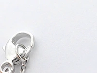 Witgouden collier met een rosegouden diamanten infinity hanger - afbeelding 7 van  7