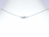 Witgouden collier met multicolour saffieren en diamanten - afbeelding 5 van  7