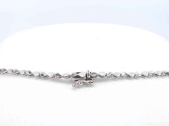 Witgouden collier met natuurlijke diamanten 4.00 carat - afbeelding 6 van  9
