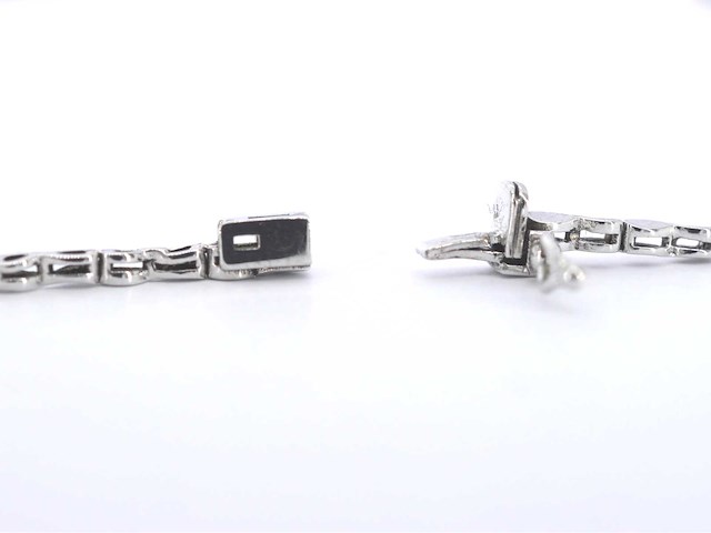 Witgouden collier met natuurlijke diamanten 4.00 carat - afbeelding 7 van  9