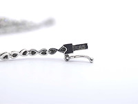 Witgouden collier met natuurlijke diamanten 4.00 carat - afbeelding 8 van  9