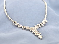 Witgouden collier met natuurlijke diamanten 4.00 carat - afbeelding 3 van  10