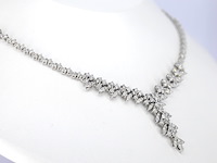 Witgouden collier met natuurlijke diamanten 4.00 carat - afbeelding 5 van  10