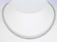 Witgouden collier met natuurlijke diamanten 8.00 carat - afbeelding 10 van  12