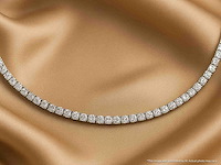 Witgouden collier met natuurlijke diamanten 8.00 carat - afbeelding 11 van  12