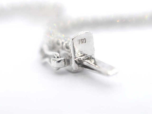 Witgouden collier met natuurlijke diamanten 8.00 carat - afbeelding 12 van  12