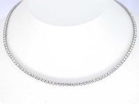 Witgouden collier met natuurlijke diamanten 8.00 carat - afbeelding 1 van  12