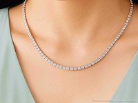 Witgouden collier met natuurlijke diamanten 8.00 carat - afbeelding 2 van  12