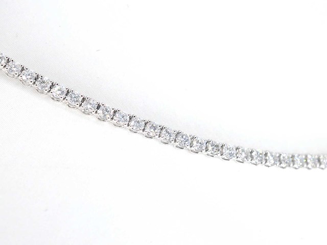 Witgouden collier met natuurlijke diamanten 8.00 carat - afbeelding 4 van  12