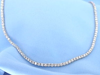 Witgouden collier met natuurlijke diamanten 8.00 carat - afbeelding 5 van  12