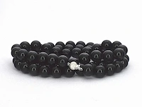 Witgouden collier onyx - afbeelding 7 van  9