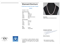 Witgouden collier witte diamanten en robijnen 15.00 carat - afbeelding 4 van  10