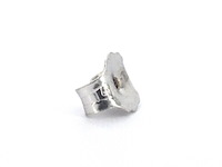 Witgouden design oorbellen met natuurlijke diamanten en saffier - afbeelding 5 van  7