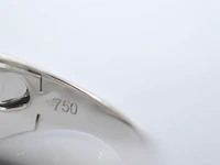 Witgouden design ring met briljanten diamanten - afbeelding 9 van  10