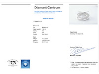 Witgouden design ring met diamanten - afbeelding 4 van  10