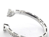 Witgouden design ring met natuurlijke diamanten - afbeelding 9 van  10