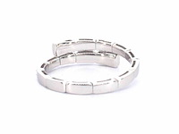 Witgouden design serpent model ring met natuurlijke diamanten - afbeelding 6 van  9