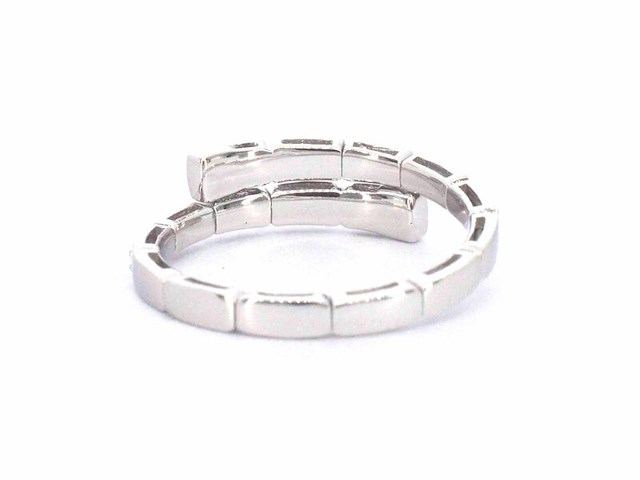 Witgouden design serpent model ring met natuurlijke diamanten - afbeelding 6 van  9