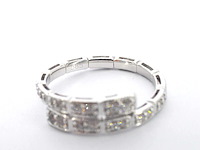 Witgouden design serpent model ring met natuurlijke diamanten - afbeelding 7 van  9