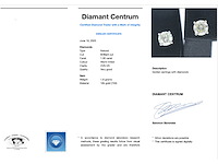 Witgouden diamanten oorbellen 1.00 carat - afbeelding 4 van  10