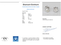 Witgouden diamanten oorbellen 1.50 carat - afbeelding 3 van  5