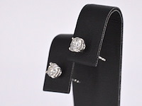 Witgouden diamanten oorbellen van 0.50 carat - afbeelding 3 van  9